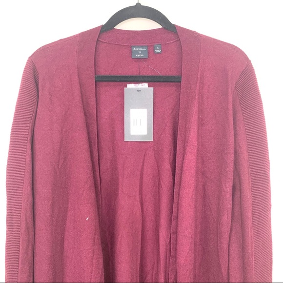 Devotion By Cyrus Ribbed Sleeve Cozy Cardigan - Picture 5 of 14